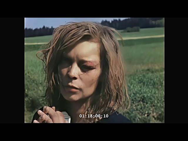 [4K, 60fps, color] 1945. V-Day in Europe. Lost german girl.