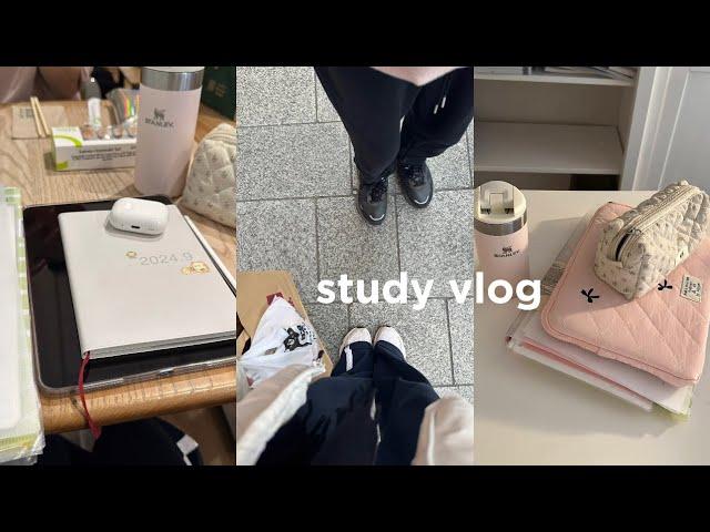 Study vlog ⋆·˚ ༘ * | weekend vlog, cafe study, shopping 