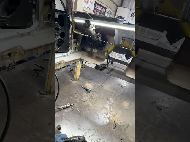 Removing the floor on the Cha Cha Nova #chachanova #sema2024 #chevy #nova