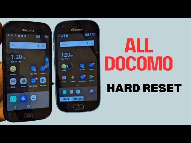 DOCOMO Hard Reset Guide: F-03K/F-04J/F-01L Unlock 