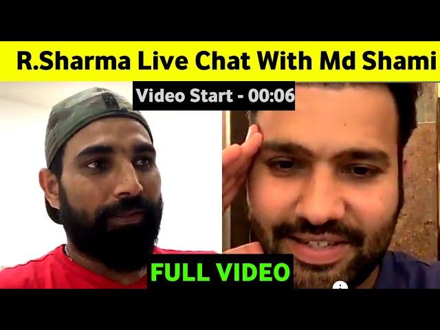 Rohit Sharma Live chat with Md Shami | Md Shami Live with Rohit Sharma |