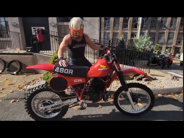 HONDA CR480R 1982 AIR COOLED BIG BORE 2 STROKE; THE BEST WE HAVE HAD YET!