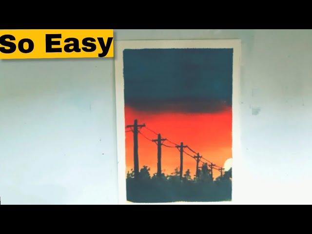 Amazing Painting Art Video Of A Beautiful Scenery ll YD ART AND CRAFT