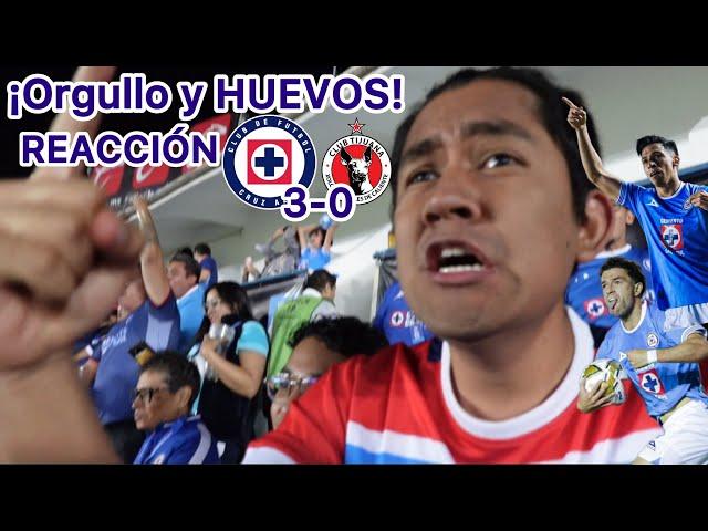 ¡Remontada CELESTE! Cruz Azul vs Tijuana/ Liga MX reacción y goles 3-0