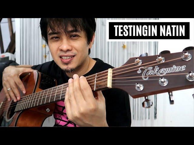 TAKAMINE acoustic guitar (GD11MCE acoustic electric) testingin natin