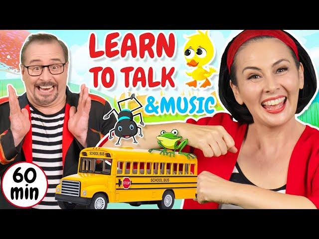 Wheels On the Bus and More | Learn to Talk | Kids Music | Lah-Lah