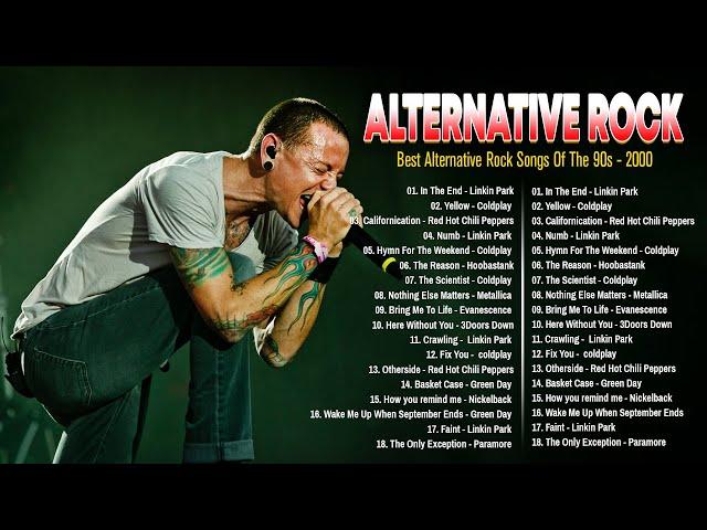 Alternative Rock Greatest Hits Linkin Park, Evanescence, Metallica, Nickelback, Green Day, Coldplay