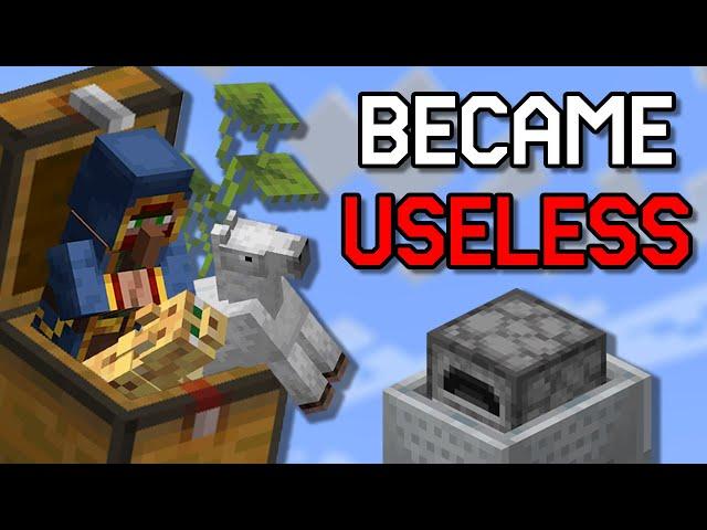 Useful Minecraft Features That Became USELESS