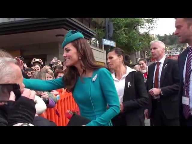 Meeting the Duchess of Cambridge in Dunedin, NZ :)