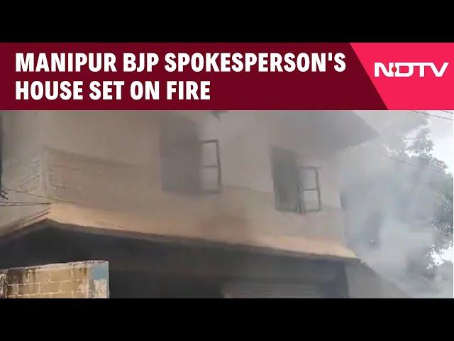 Manipur News  | Manipur BJP Spokesperson's House Set On Fire For 3rd Time