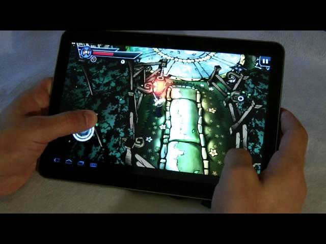 Galaxy Tab 10.1v test multimedia and Games