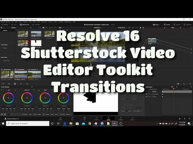 Resolve 16 | Shutterstock Video Editor Toolkit Transitions