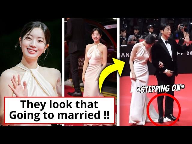 Dahyun Dress Accidentally Trampled by Jinyoung on the Busan International Film Festival Red Carpet