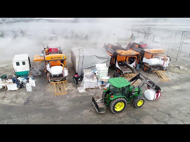 silaj ve küspe  paketleme makinaları,  Corn silage baling, Baling and Wrapping Maize Silage