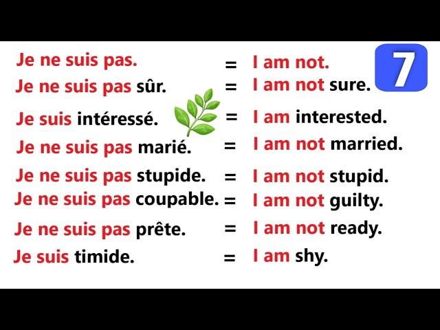 phrases simples pour apprendre l'anglais facilement | partie 7 |easy sentences to learn french 