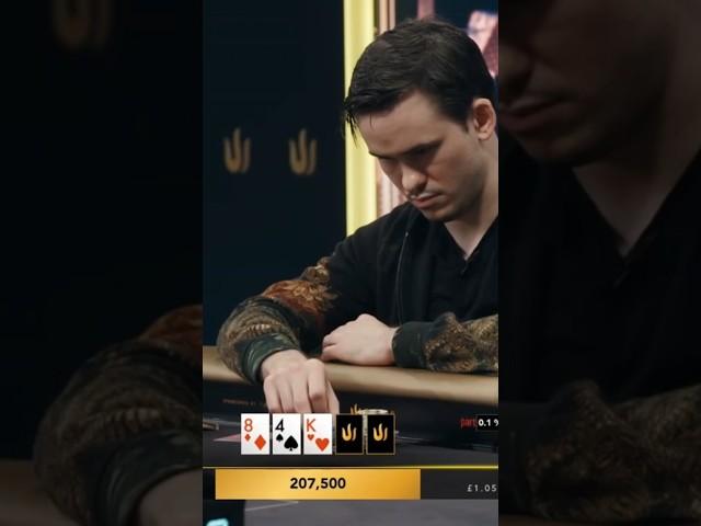 Timothy 'Trueteller' Kuznetsov Flops Trip Kings!! #shorts #poker #tritonpoker