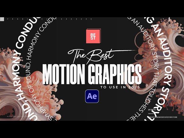 10 Trendy After Effects Motion Graphics To Use In 2025