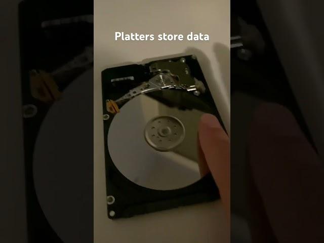 What’s inside a hard drive?  #technology #shorts