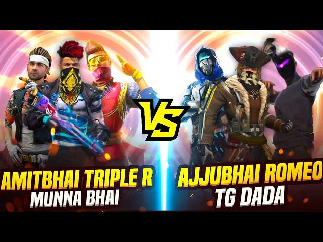 Team AmitBhai VS Team Ajjubhai 3v3 Clash Squad || Ft. @MrTripleR @Romeogamer001 @Munnabhaigaming