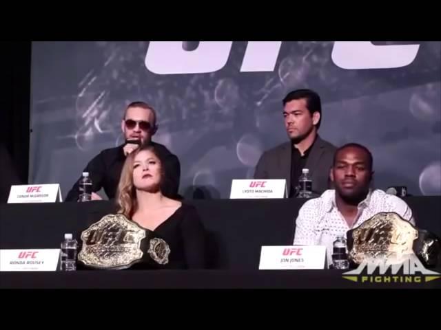 Ronda Rousey's reaction to Conor McGregor