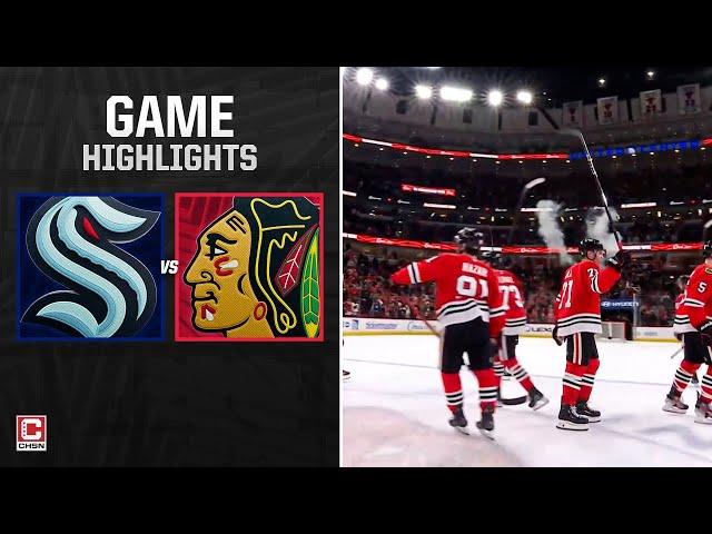 Seattle Kraken vs Chicago Blackhawks Full Game Highlights | CHSN Chicago Blackhawks