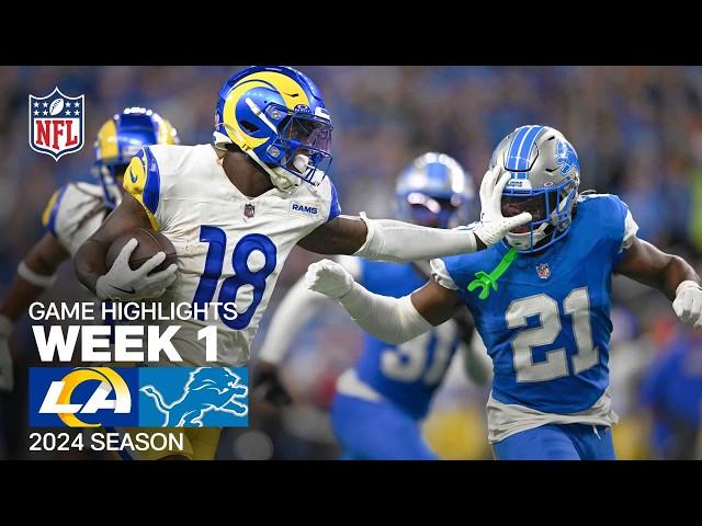 Los Angeles Rams vs. Detroit Lions Game Highlights | NFL 2024 Season