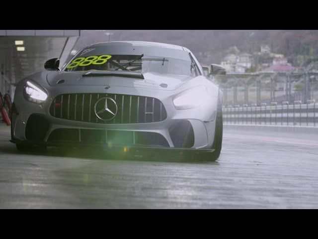 Mercedes AMG GT4- тренировки на Сочи-Автодром