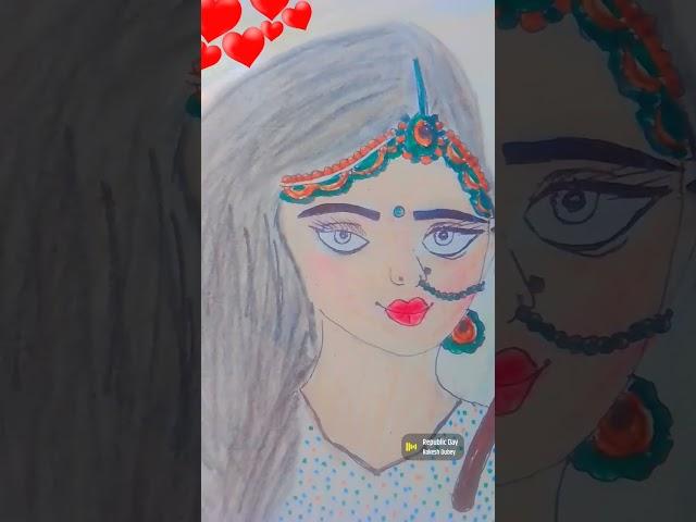 beautiful   independence drawing ️️ Hanks @#shorts vedio #creativert #short