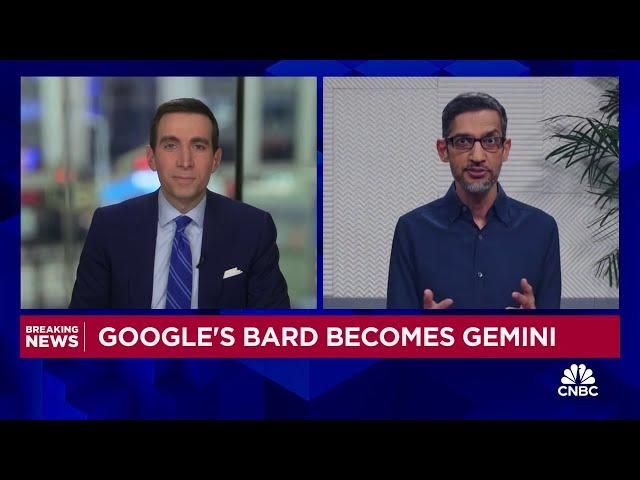 Alphabet CEO Sundar Pichai: Gemini allows us to push the boundaries of where we need to go