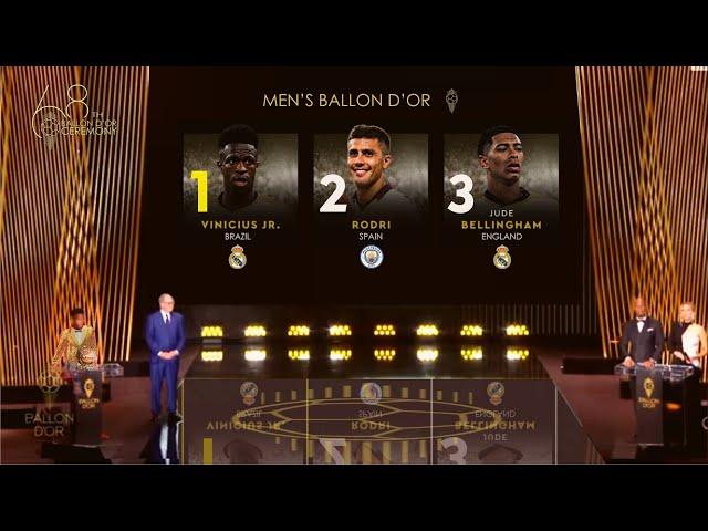 BALLON D'OR 2024 - VINICIUS JR WIN BALLON D'OR 2024