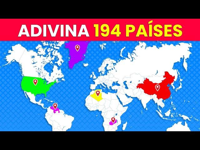 Adivina TODOS LOS PAÍSES y completa el MAPAMUNDI | Reto de Geografía 