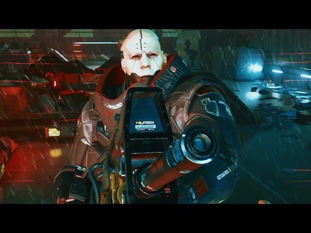 Adam Smasher Kills Johnny Scene - Cyberpunk 2077 4K