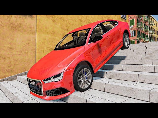 Cars vs Stairs - BeamNG.drive