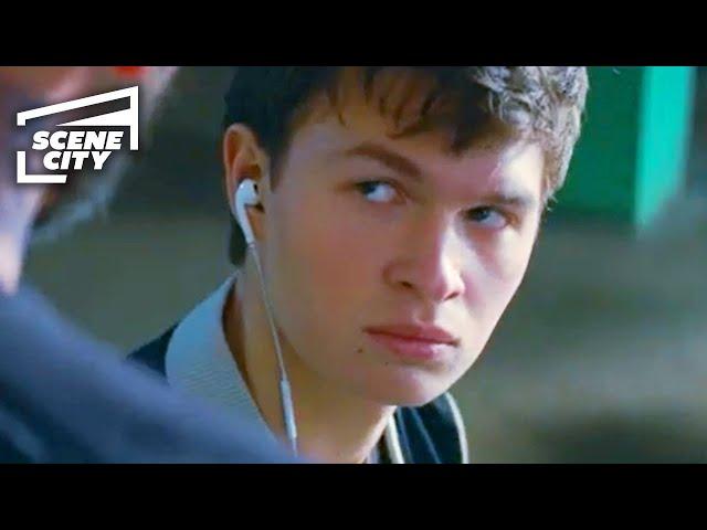 Baby Driver: Are You A Mute? (Ansel Elgort, Jon Bernthal Scene)