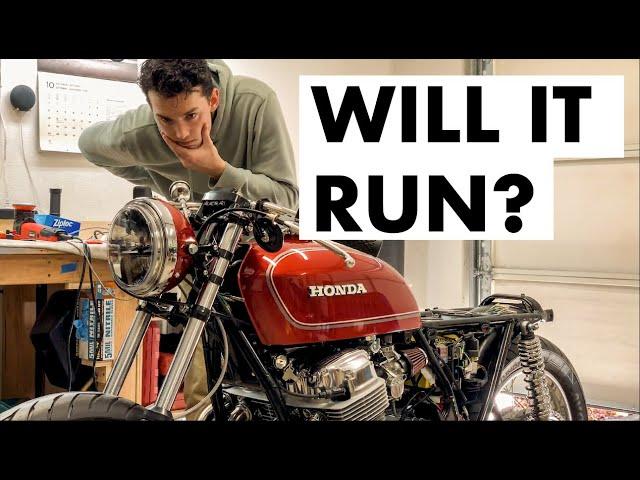 Starting Rebuilt Honda CB750 for the First Time (NO MUSIC)