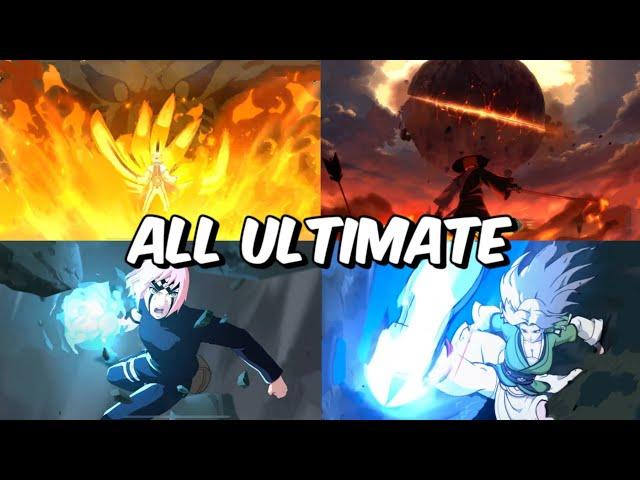 All Ultimate Jutsu (Secret Techniques) Character | Naruto Mobile