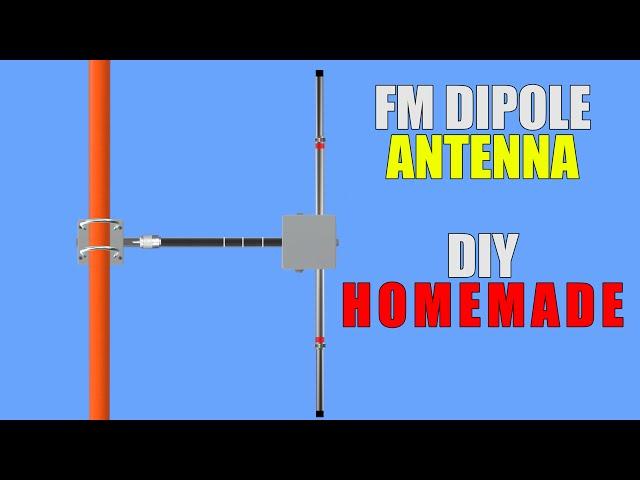 FM Radio Station Antenna DIPOLE For FM Transmitter DIY Design For Radio Station Broadcast homemade