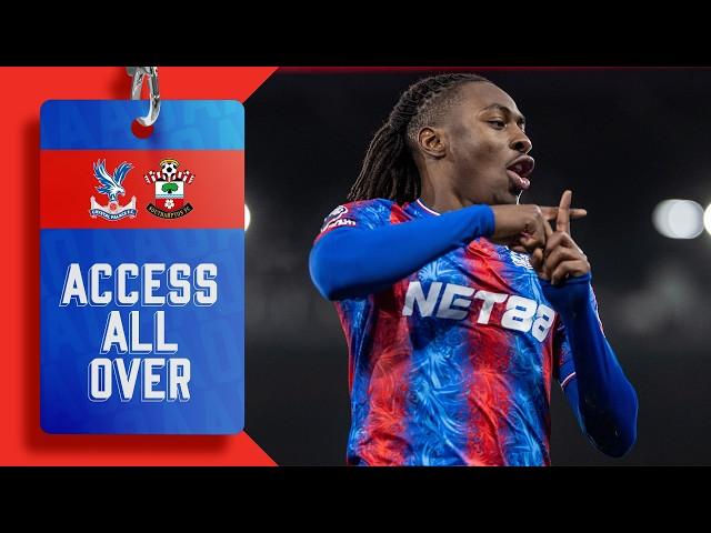 Pitchside view of EZE ROCKET  | Premier League MATCH HIGHLIGHTS | Palace 2-1 Southampton