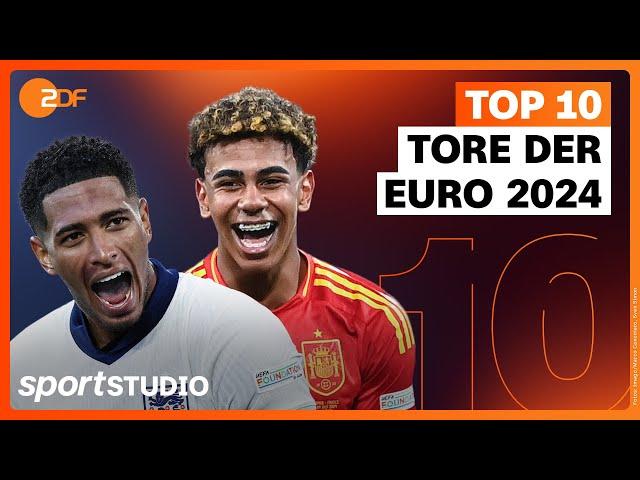 Top 10 Tore der EM 2024 mit internationalem Originalkommentar | UEFA EURO 2024 | sportstudio