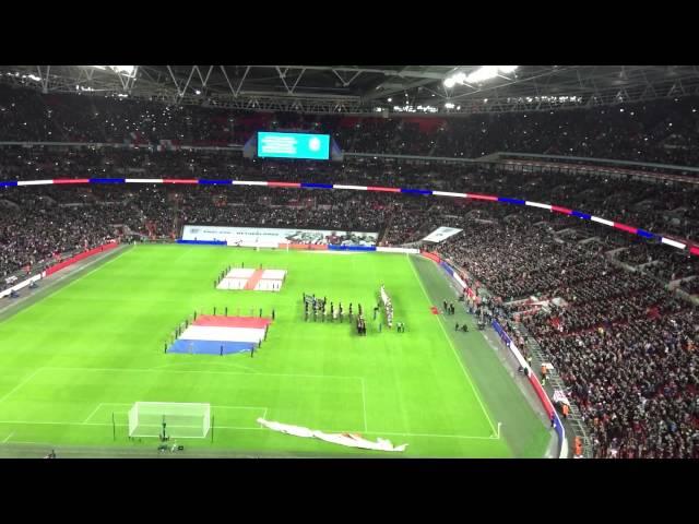 Wembley singing La Marseillaise. Solidarity