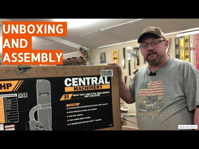 Harbor Freight Dust Collector Unboxing & Assembly