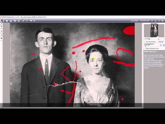 Restore an Old Damaged Photo with AKVIS Retoucher - Tutorial