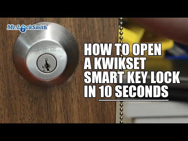 How to Open a Kwikset Smart Key Lock in 10 seconds | Mr. Locksmith™