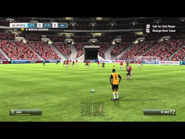 Fifa 13 - Neymar overhead kick from Jaja freekick