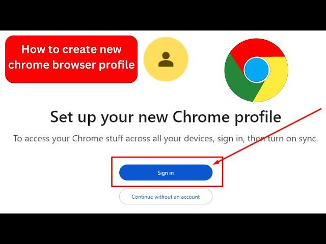 How to create new chrome browser profile | Set up your new Chrome profile