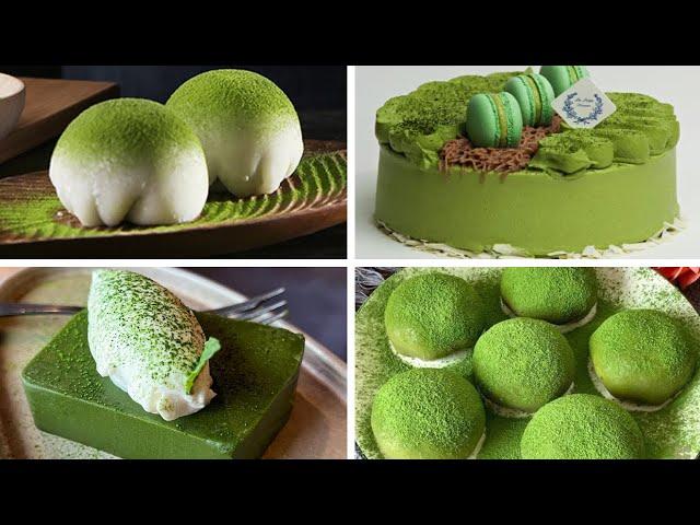 Satisfying Relaxing Video|Good News For Matcha Lovers: Make Desserts With Matcha|Asmr|Tiktok