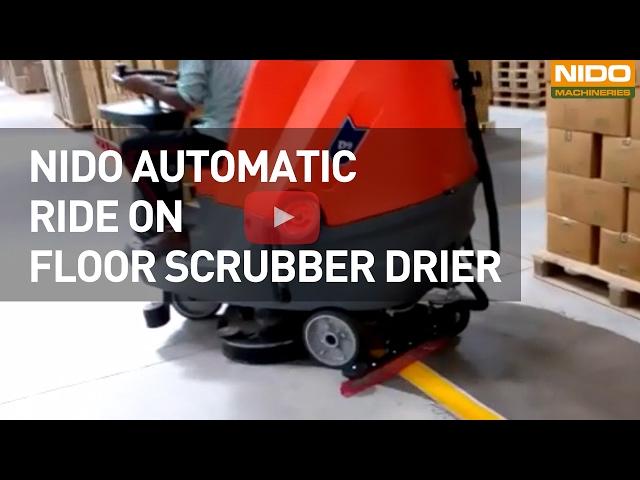 Nido Automatic Ride On Scrubber Drier D9 - Nido Machineries