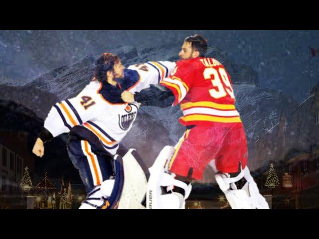 The BEST Hockey Goalie Fight Call of ALL TIME!!! (Mike Smith v. Cam Talbot) - Beer League Heroes