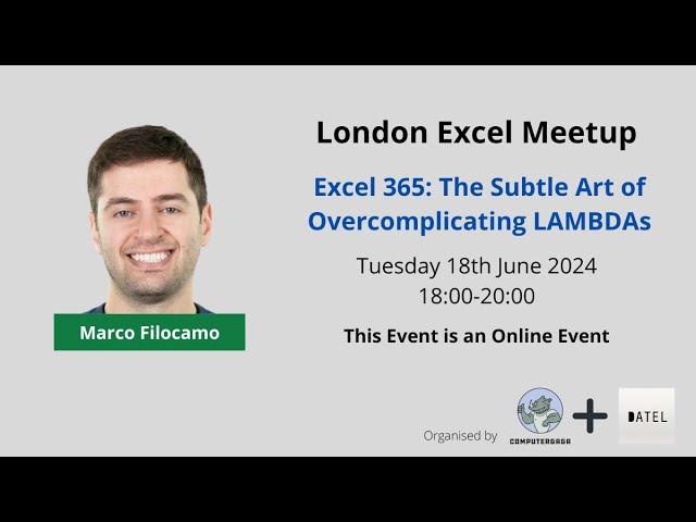 Excel 365: The Subtle Art of Overcomplicating LAMBDAs | Marco Filocamo