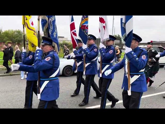 Pride of Govan flute band anniversary parade 2024